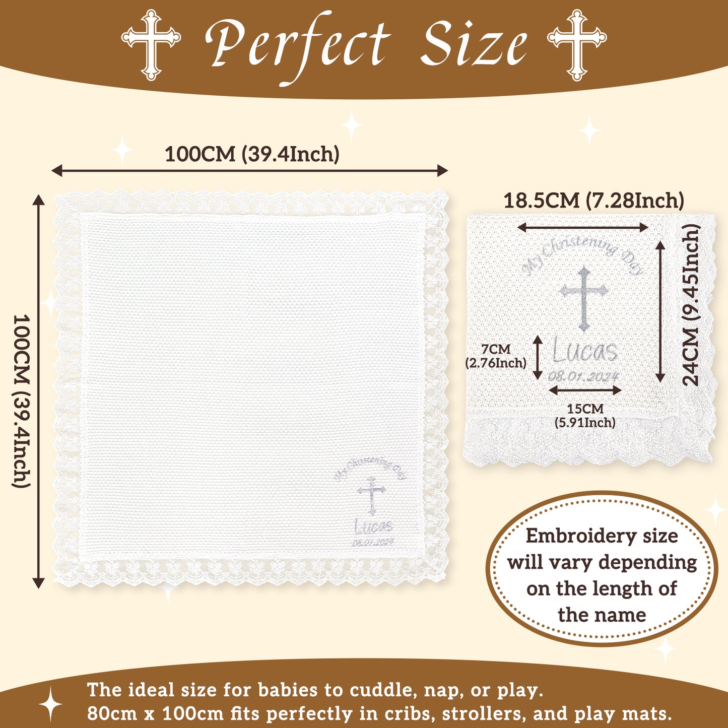 Baptism Customized Blanket