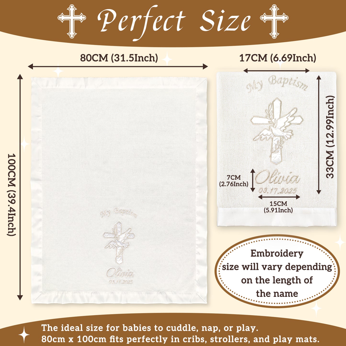 Baptism Customized Blanket