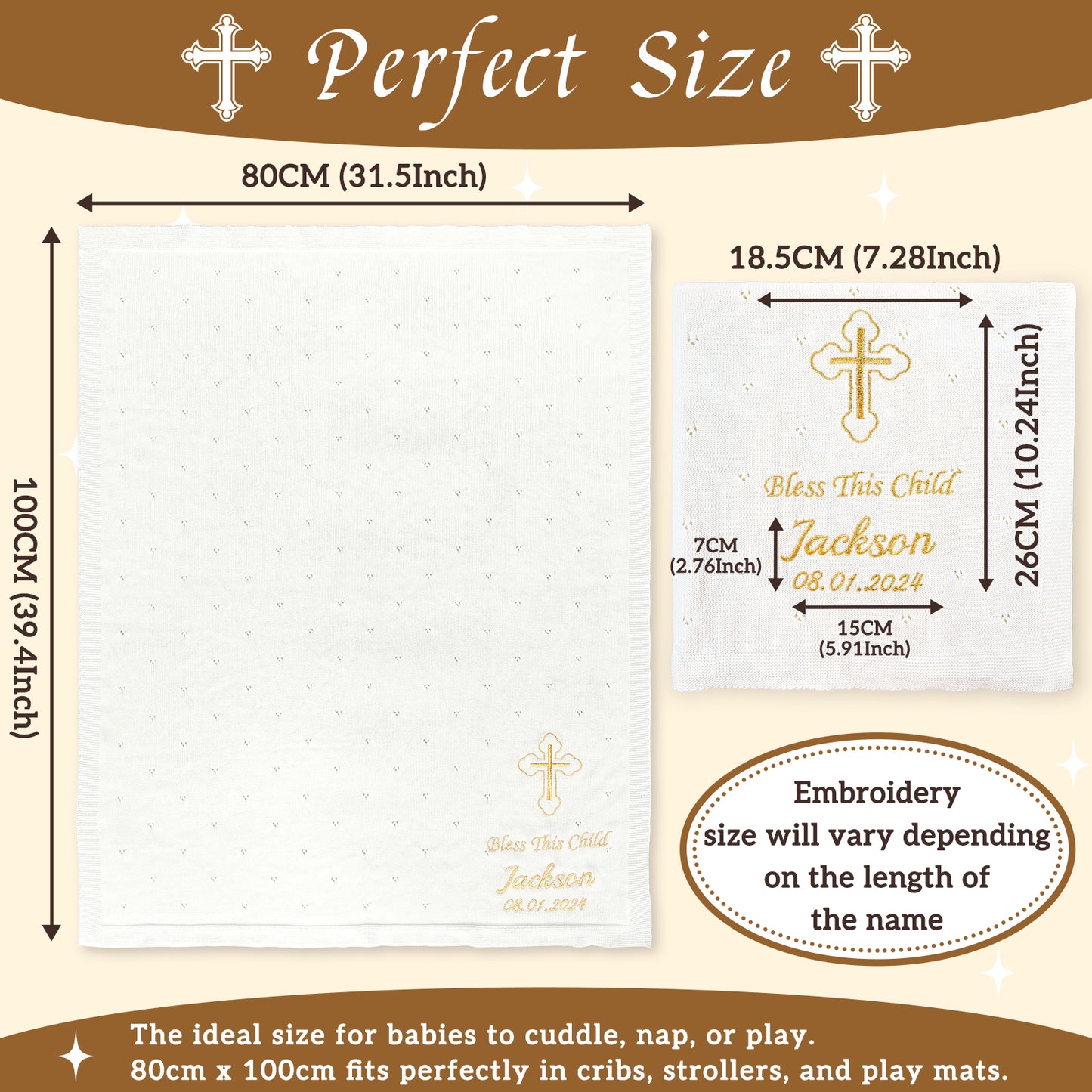 Baptism Customized Blanket