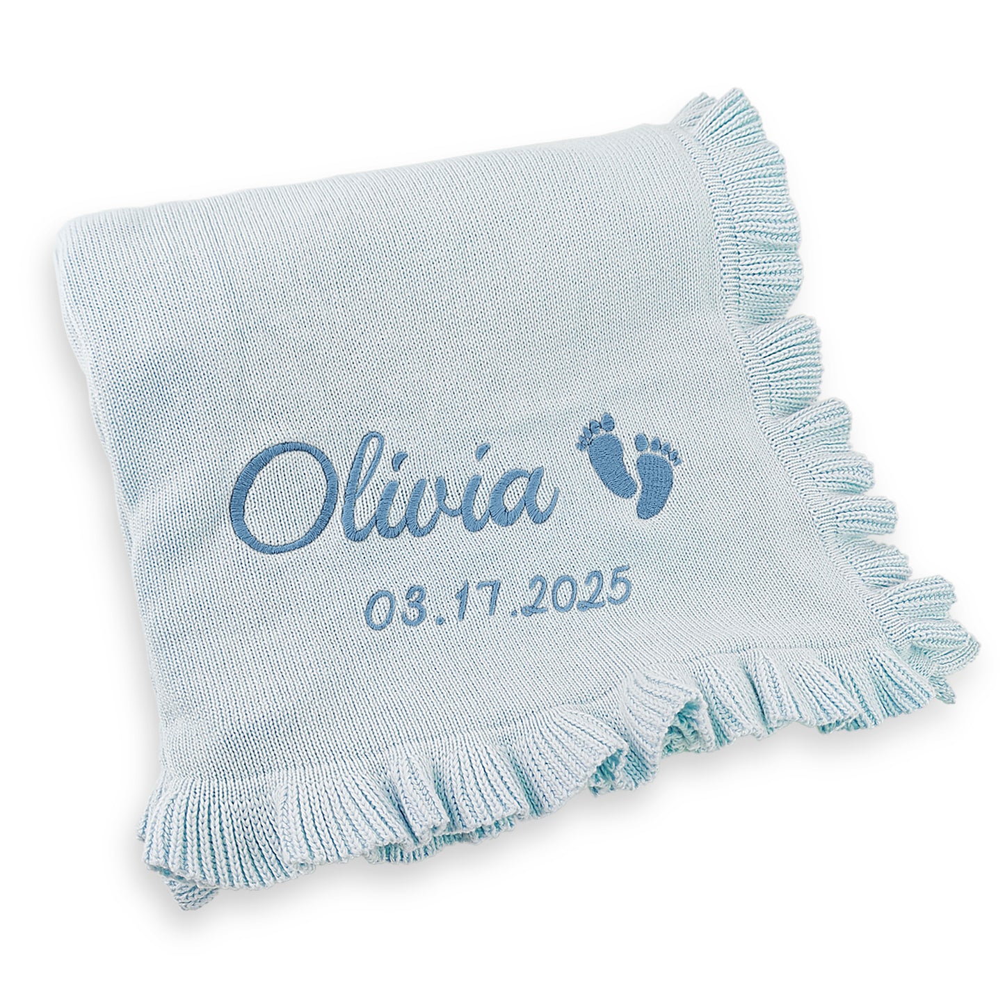 Lace Custom Blanket (Blue)