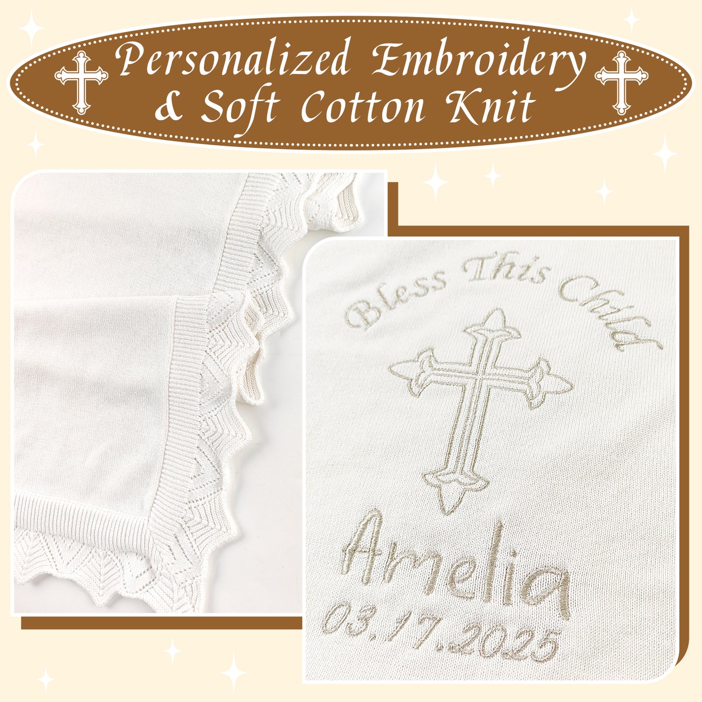 Baptism Customized Blanket