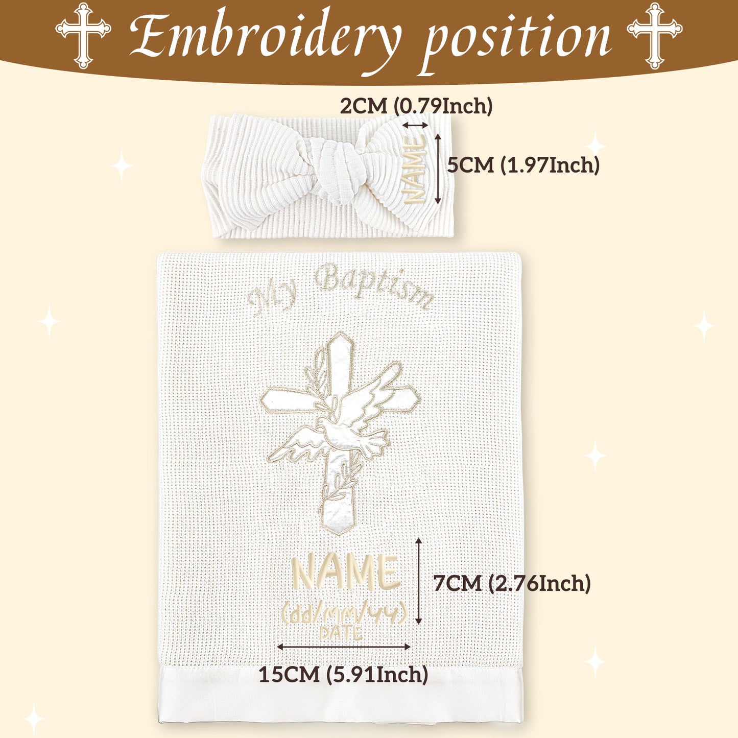 Baptism Customized Blanket