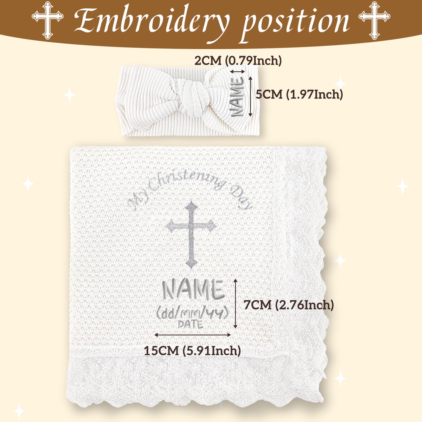 Baptism Customized Blanket