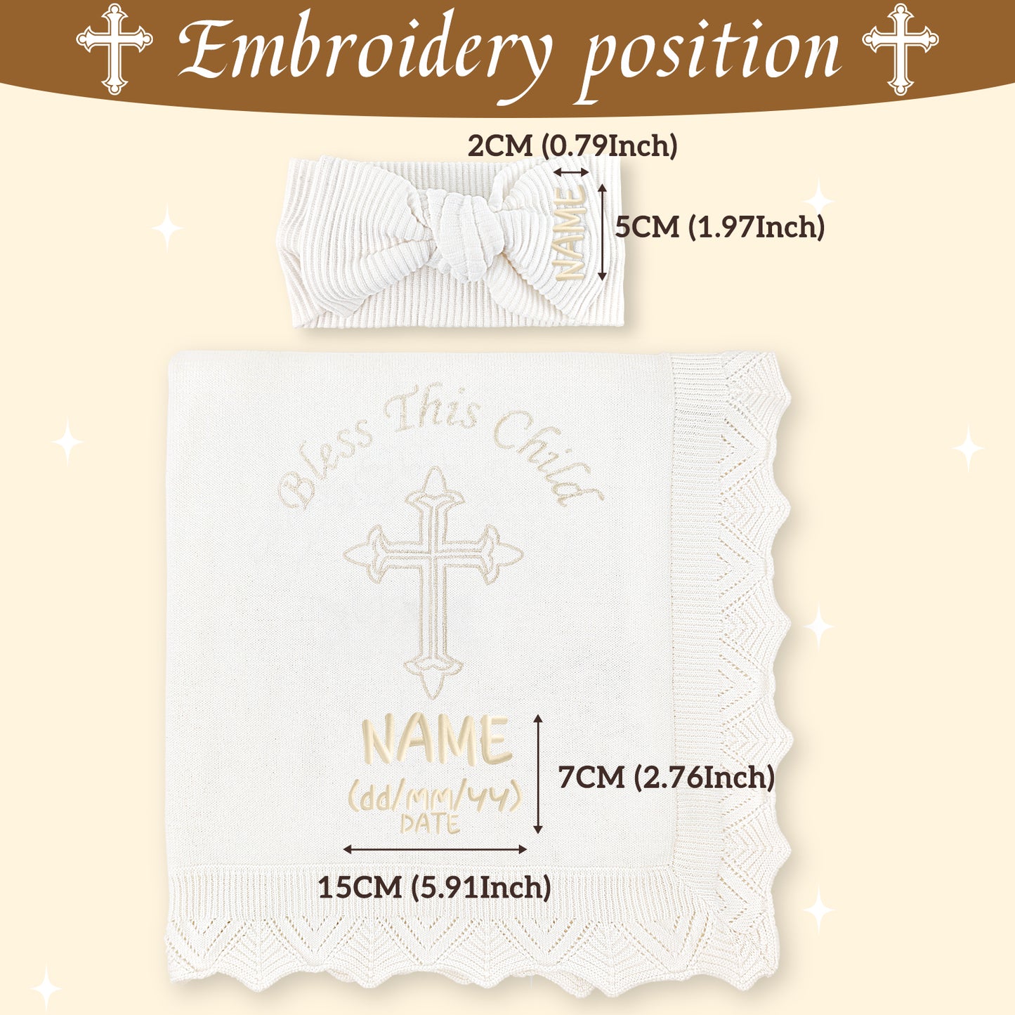 Baptism Customized Blanket