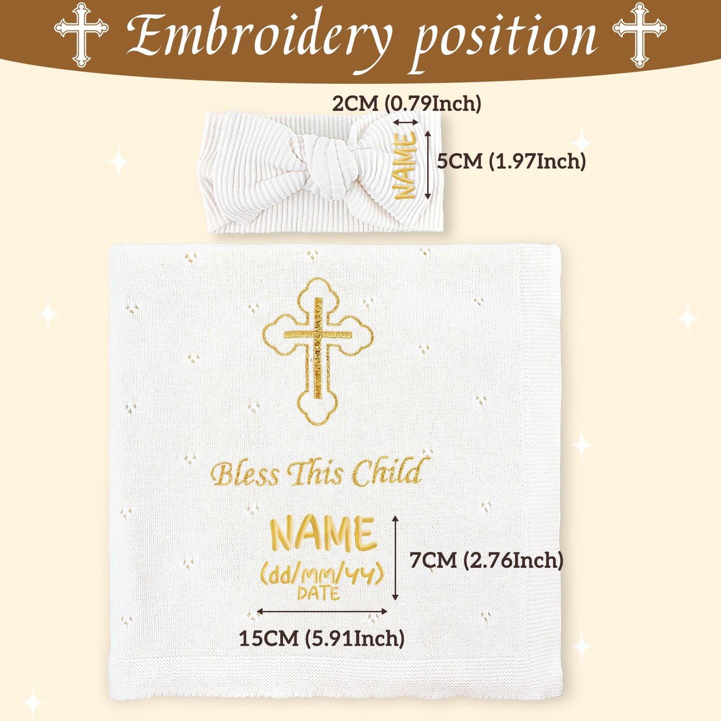 Baptism Customized Blanket