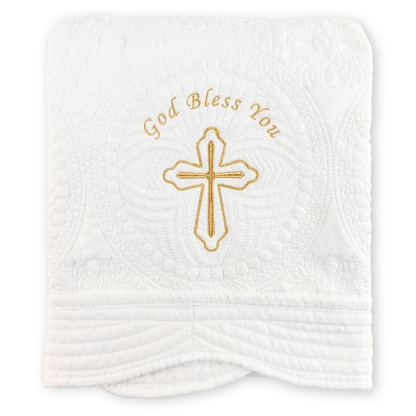 Embroidered Baptism & Christening Baby Blanket