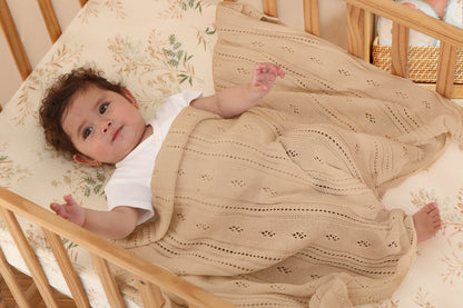 CREAM POINTELLE BLANKET