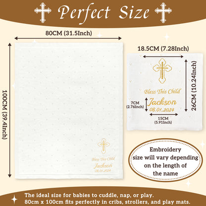 Baptism Customized Blanket