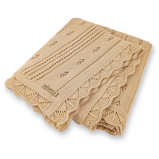 CREAM POINTELLE BLANKET