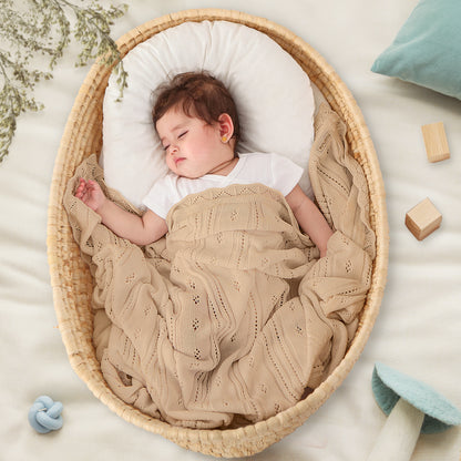 CREAM POINTELLE BLANKET