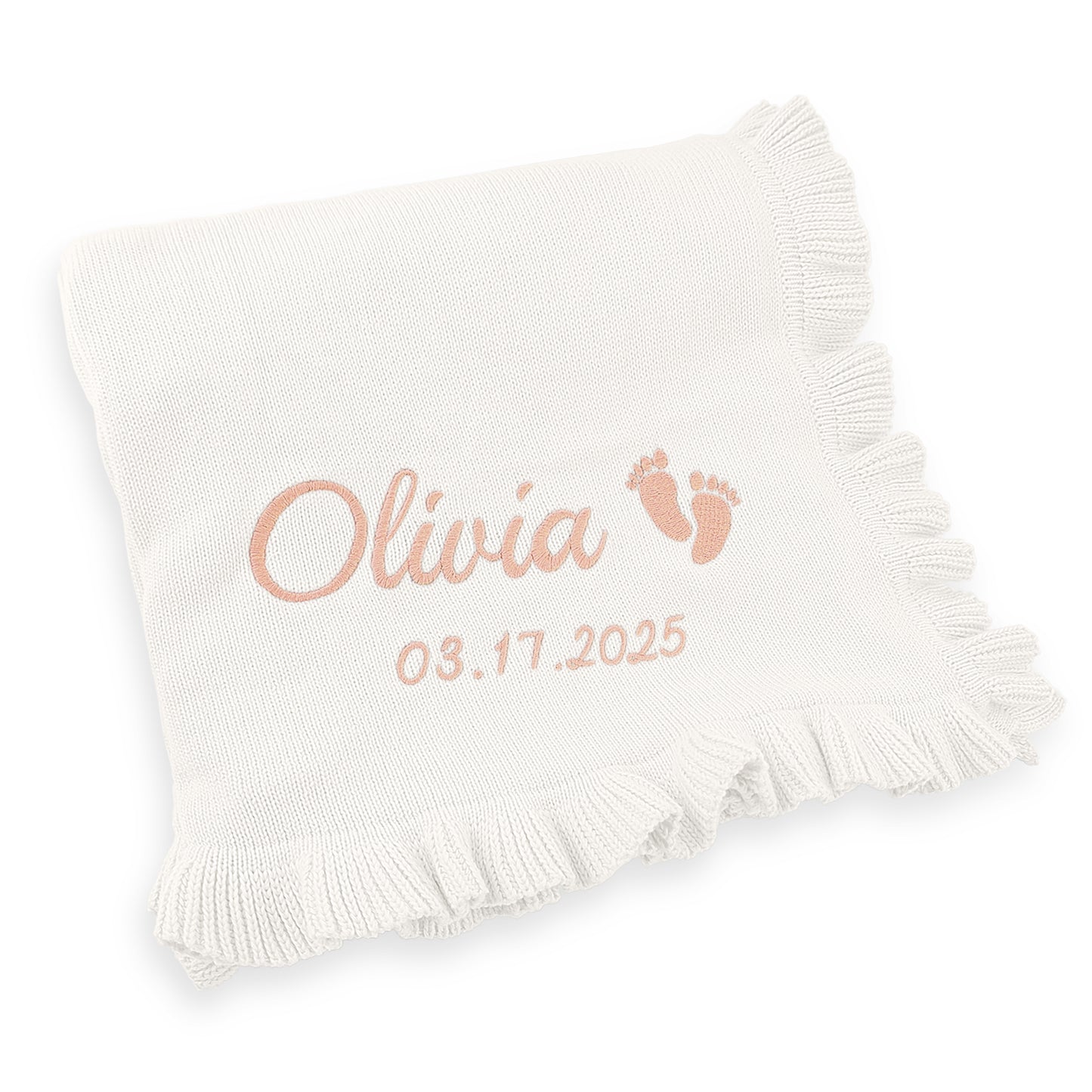 Lace Custom Blanket (White)