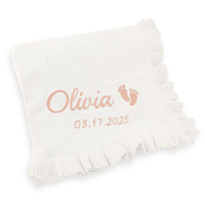 Lace Custom Blanket (White)