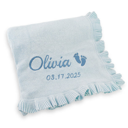 Lace Custom Blanket (Blue)