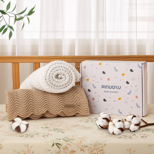 CREAM CROCHET BLANKET