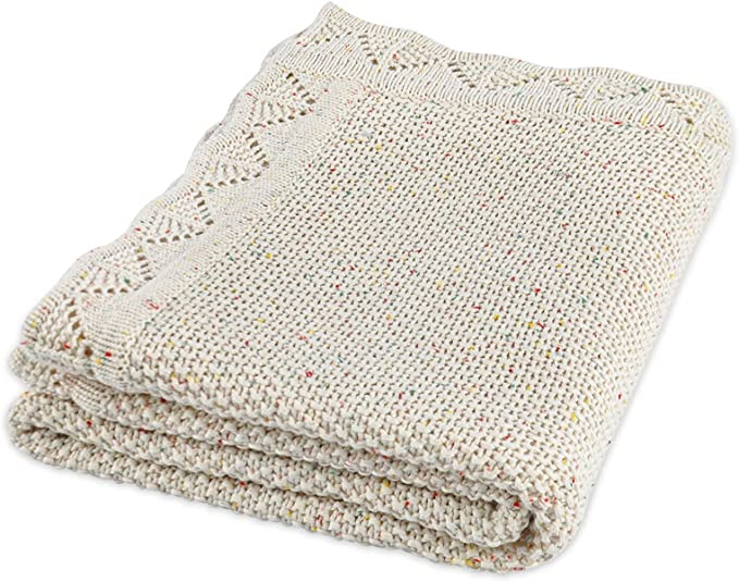 YOYI YOYI Couvertures pour tout-petits en tricot gaufré