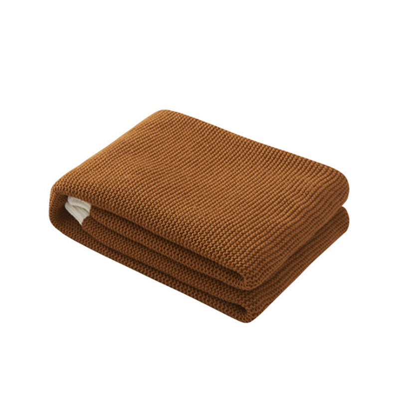 YOYI YOYI Baumwollweiche, dünne Strickdecke aus Baumwolle