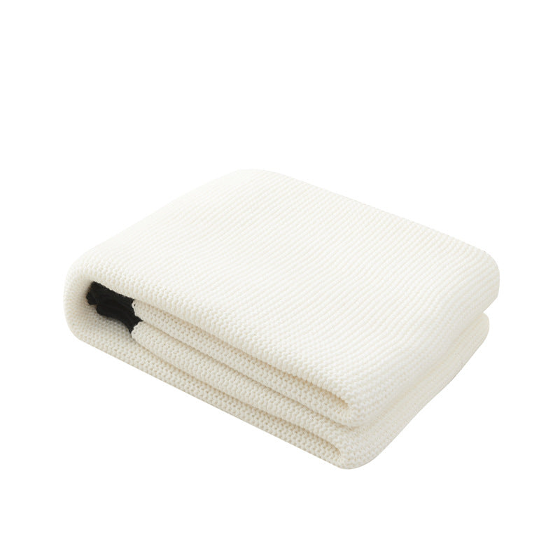YOYI YOYI Baumwollweiche, dünne Strickdecke aus Baumwolle
