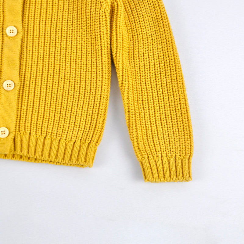 YOYI YOYI Cardigan en tricot jaune