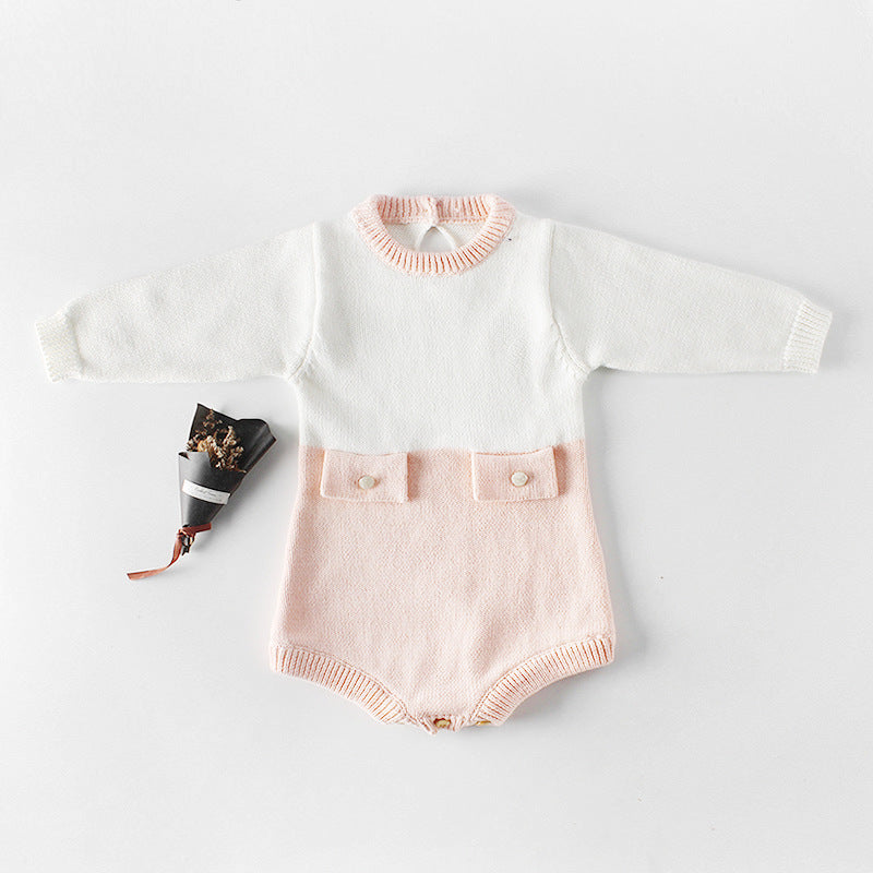 YOYI YOYI Newborn Knit romper Set