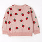 YOYI YOYI Pull en tricot fraise mignon
