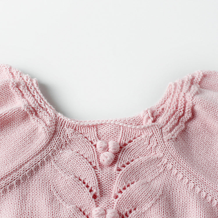 YOYI YOYI Short Sleeves Pompom Rompers