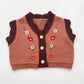 YOYI YOYI Lace Embroidery Sweater Vest
