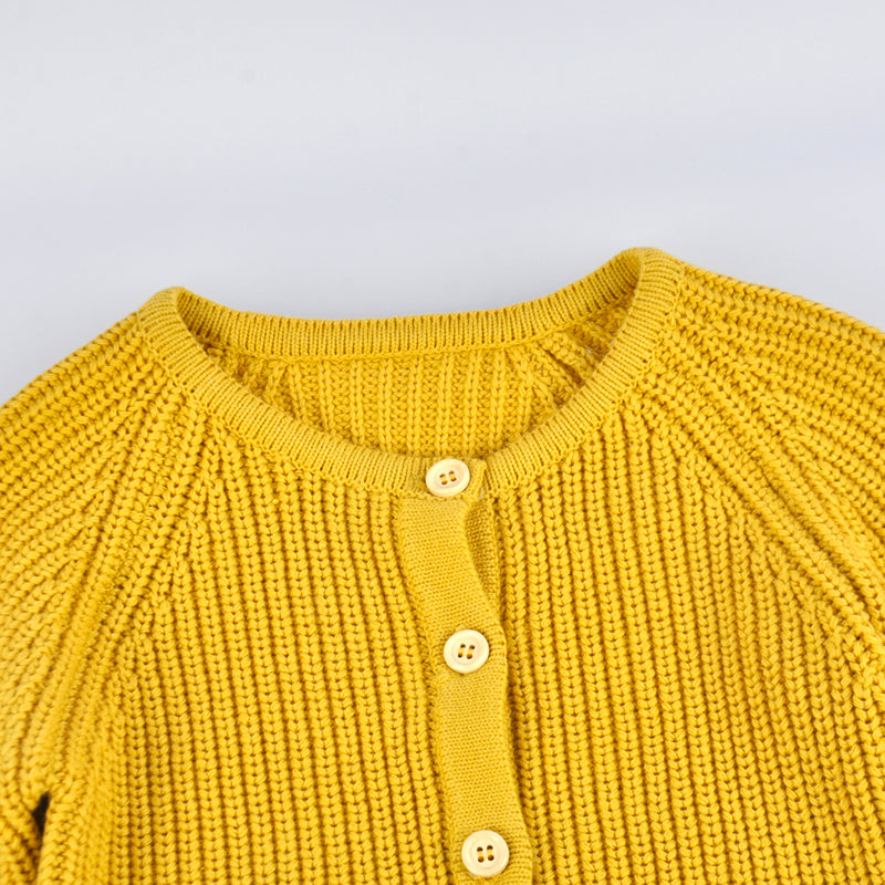YOYI YOYI Cardigan en tricot jaune