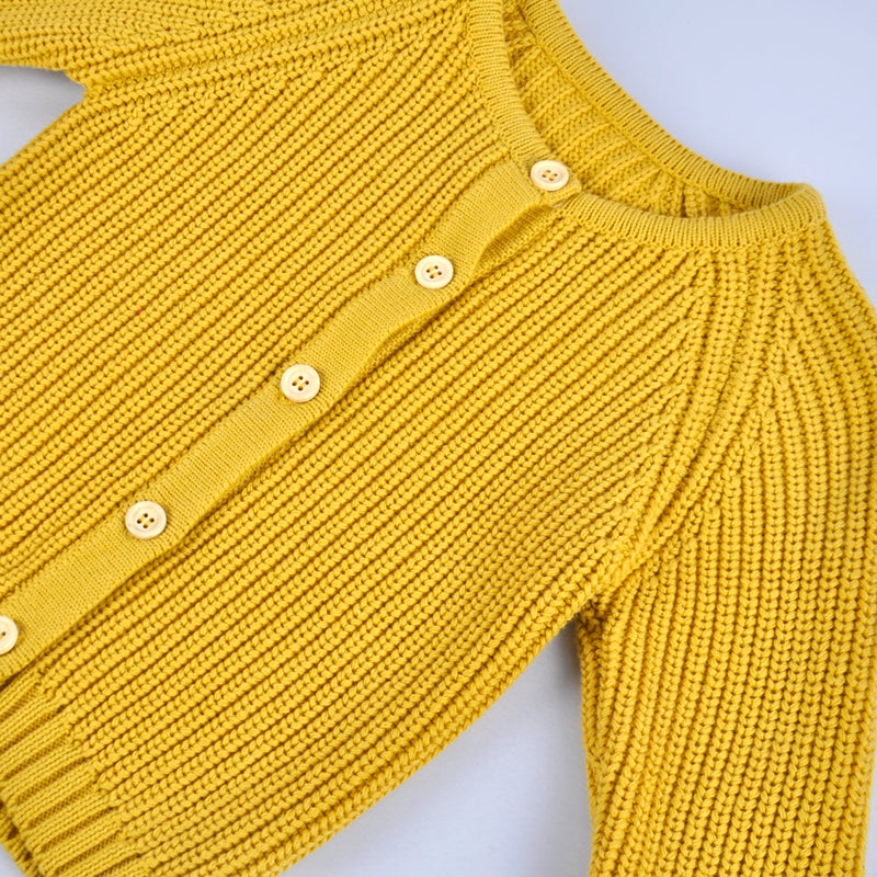 YOYI YOYI Cardigan en tricot jaune